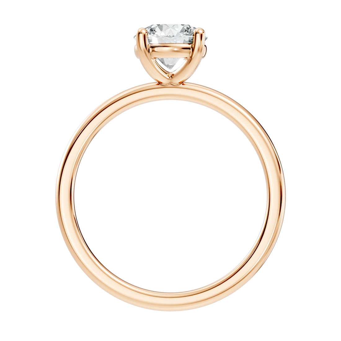 .50-1.00 Ct. Round Diamond Solitaire Ring with Four-Prong Setting (b12-a) 11