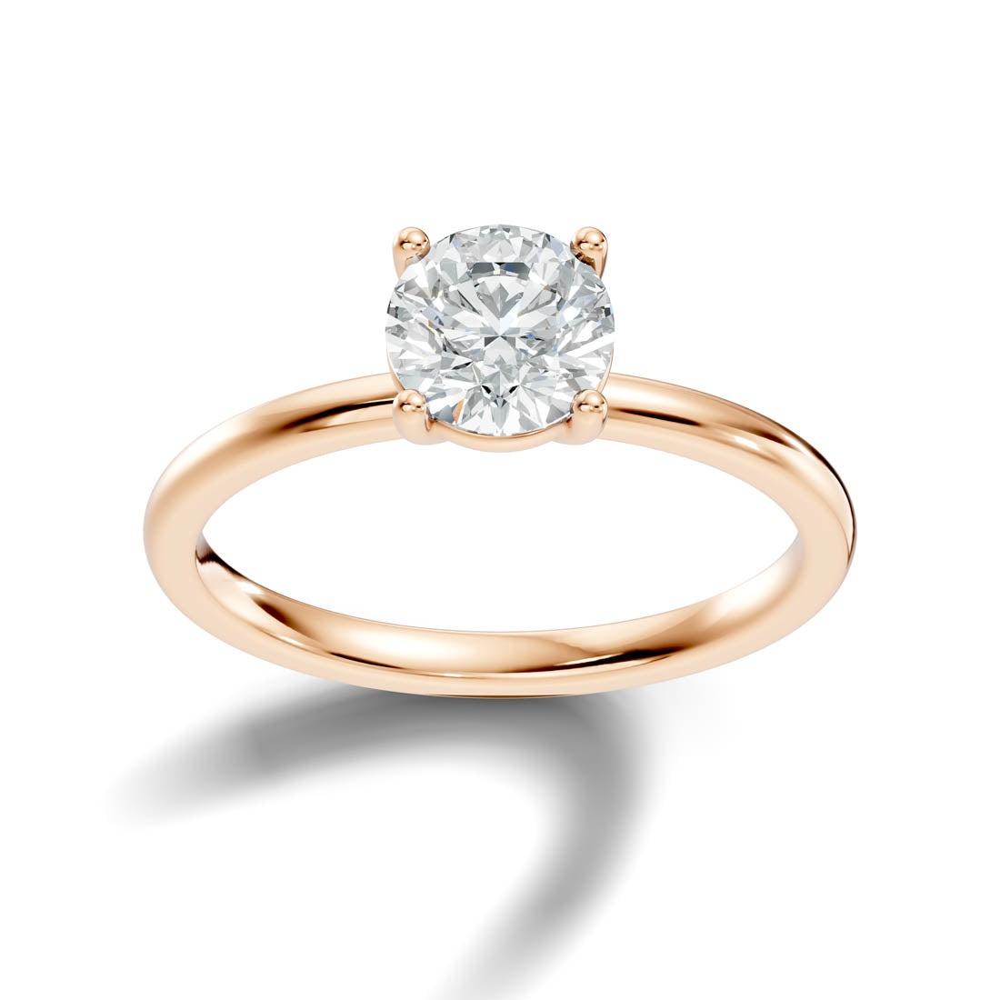 1.00 Ct. Round Diamond Classic Four-Prong Solitaire Ring (b12-a)