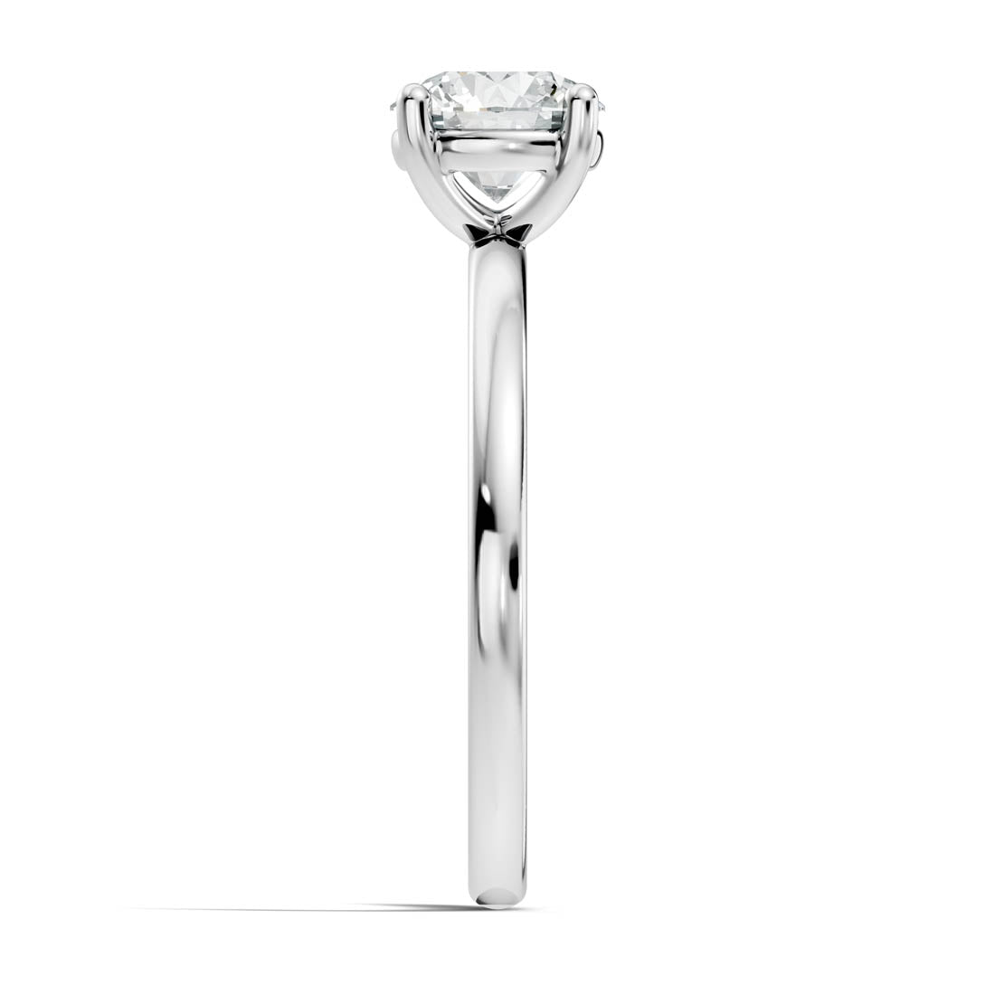 .50-1.00 Ct. Round Diamond Solitaire Ring with Four-Prong Setting (b12-a) 14