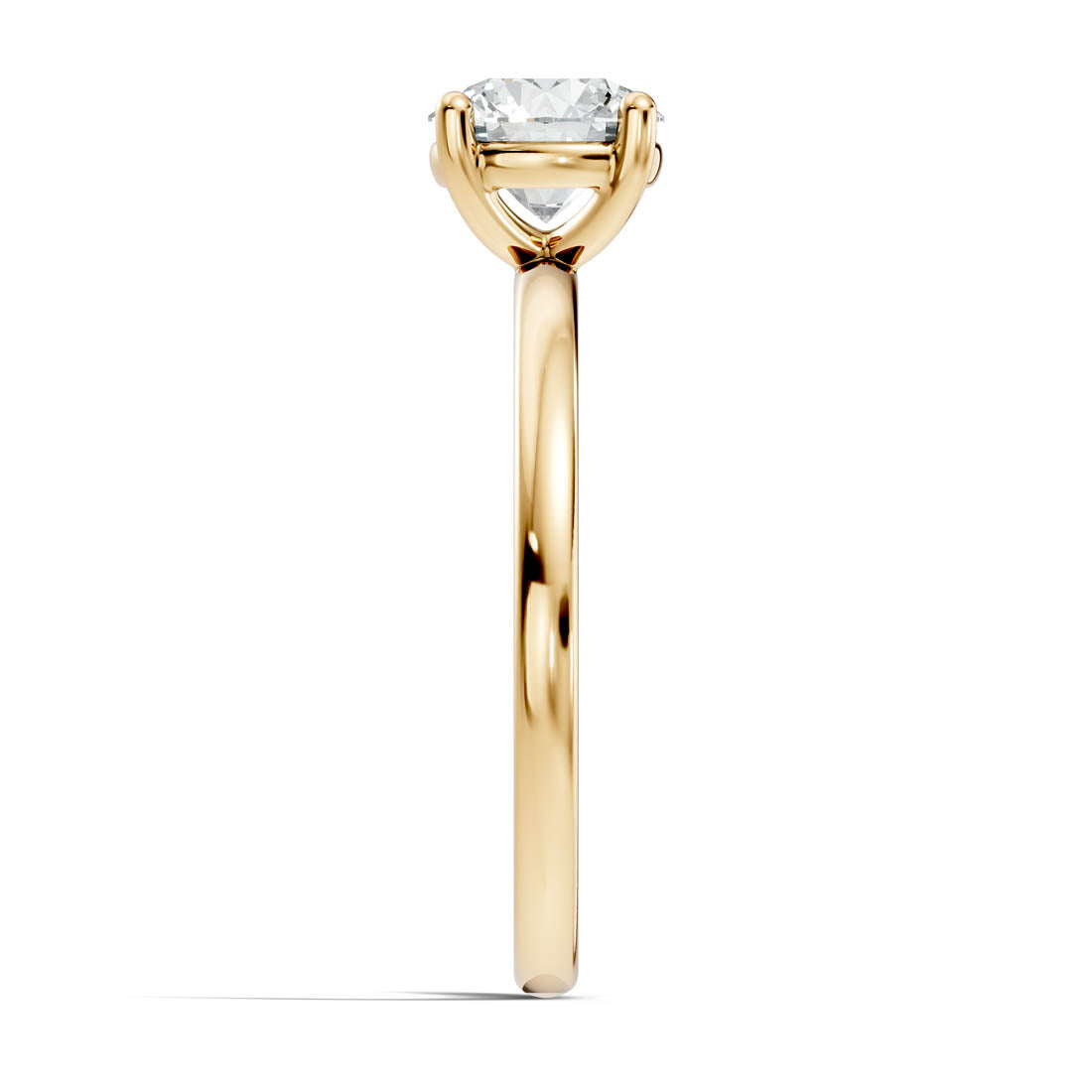 .50-1.00 Ct. Round Diamond Solitaire Ring with Four-Prong Setting (b12-a) 5