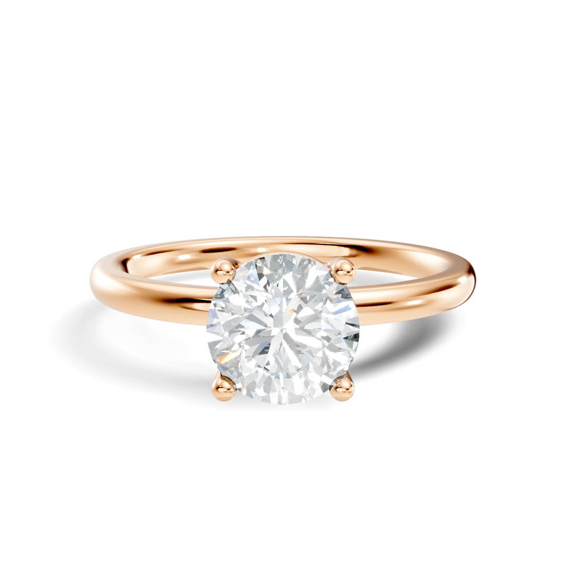 1.00 Ct. Round Diamond Classic Four-Prong Solitaire Ring (b12-a) 13