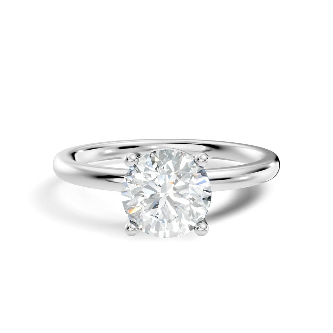 1.00 Ct. Round Diamond Classic Four-Prong Solitaire Ring (b12-a) 14