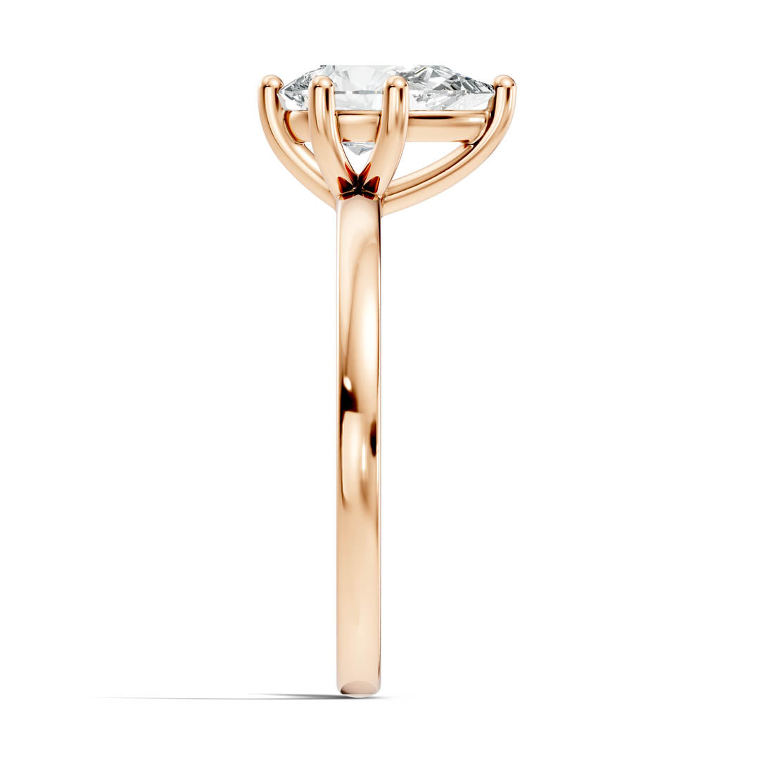 .50-1.00 Ct. Pear-Cut Diamond Solitaire Ring with Five-Prong Setting (b12-c) 11