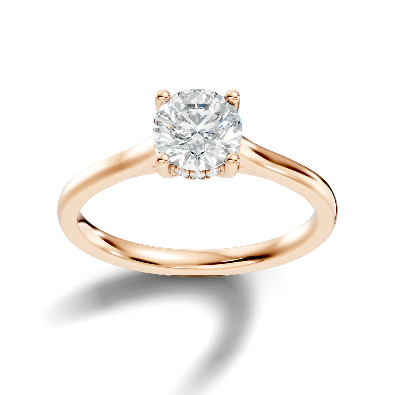 .50-1.50 Ct. Round Diamond Ring with Hidden Halo and Four-Prong Setting (b16-a copy)