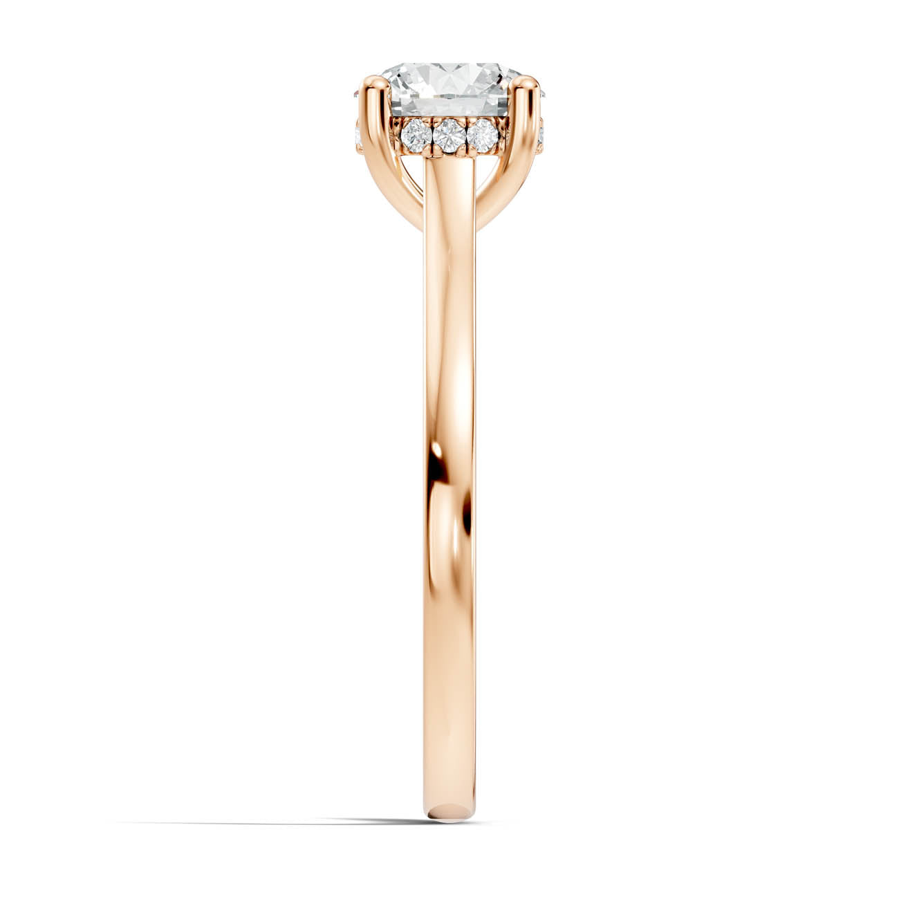 .50-1.50 Ct. Round Diamond Ring with Hidden Halo and Four-Prong Setting (b16-a copy) 5
