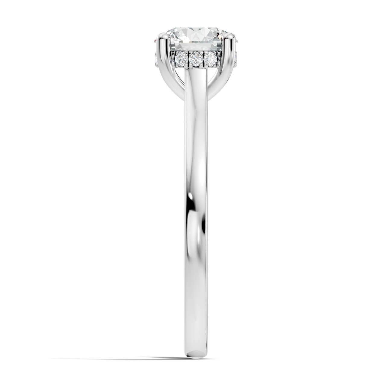 .50-1.50 Ct. Round Diamond Ring with Hidden Halo and Four-Prong Setting (b16-a copy) 9