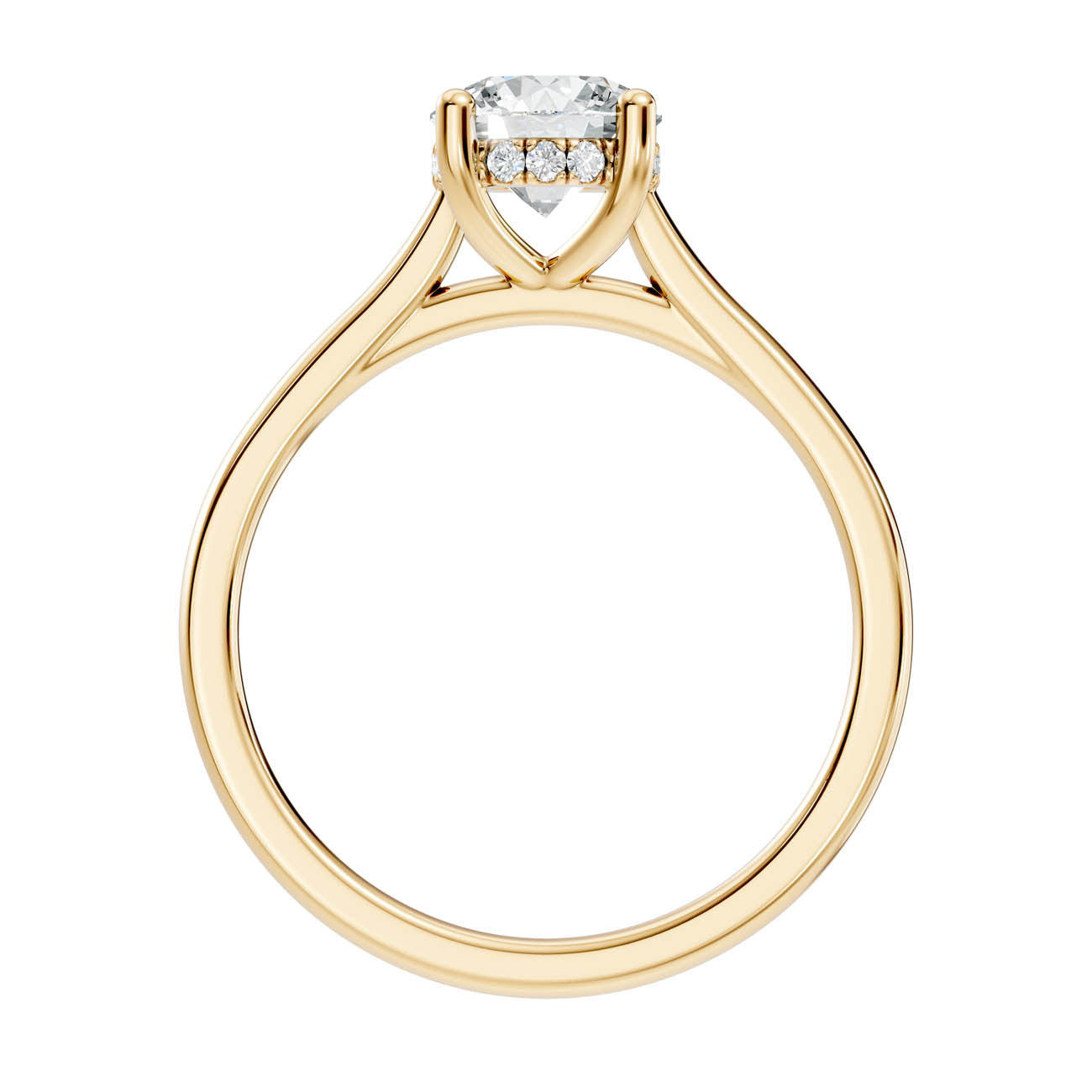 .50-1.50 Ct. Round Diamond Ring with Hidden Halo and Four-Prong Setting (b16-a copy) 11
