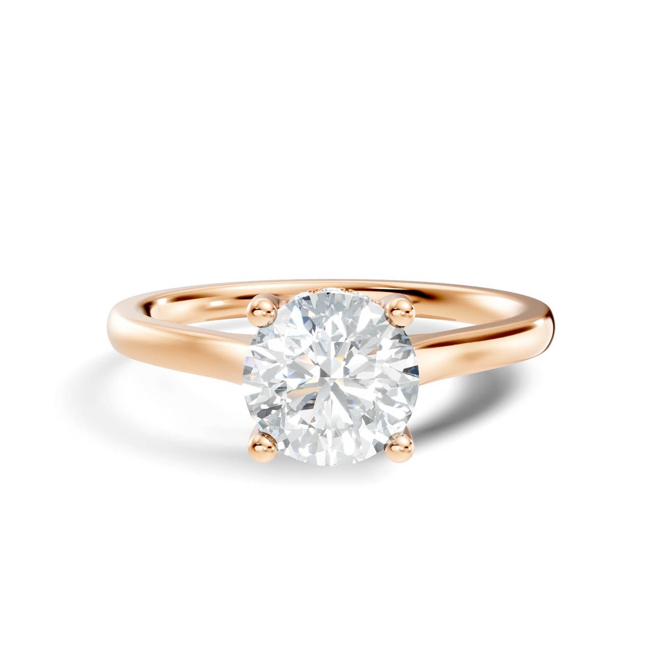 .50-1.50 Ct. Round Diamond Ring with Hidden Halo and Four-Prong Setting (b16-a copy) 15
