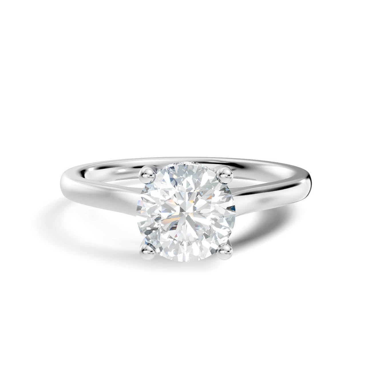 .50-1.50 Ct. Round Diamond Ring with Hidden Halo and Four-Prong Setting (b16-a copy)