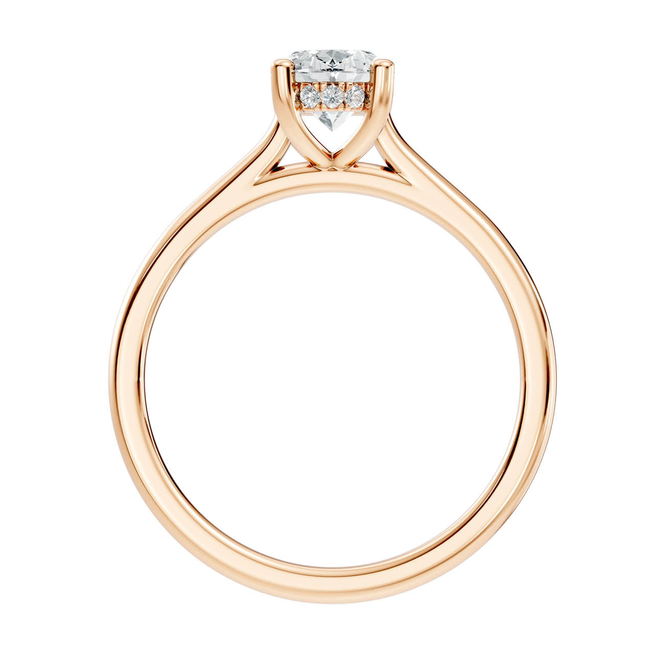 .50-1.50 Ct. Oval Diamond Ring with Hidden Halo and Four-Prong Setting (b16-b copy) 4