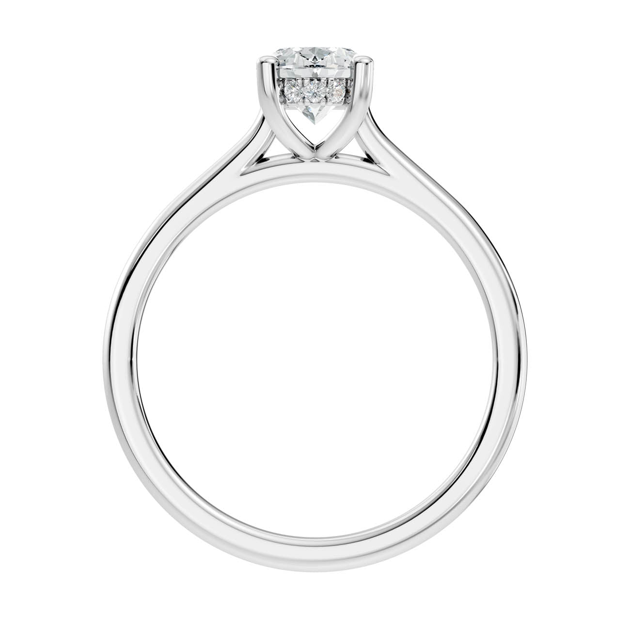 .50-1.50 Ct. Oval Diamond Ring with Hidden Halo and Four-Prong Setting (b16-b copy) 8
