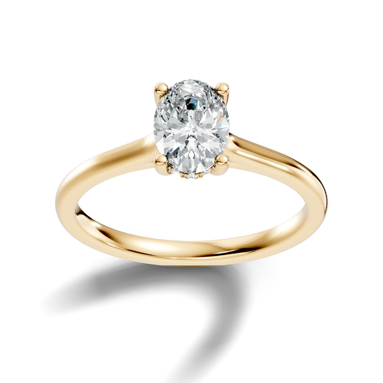 .50-1.50 Ct. Oval Diamond Ring with Hidden Halo and Four-Prong Setting (b16-b copy) 13