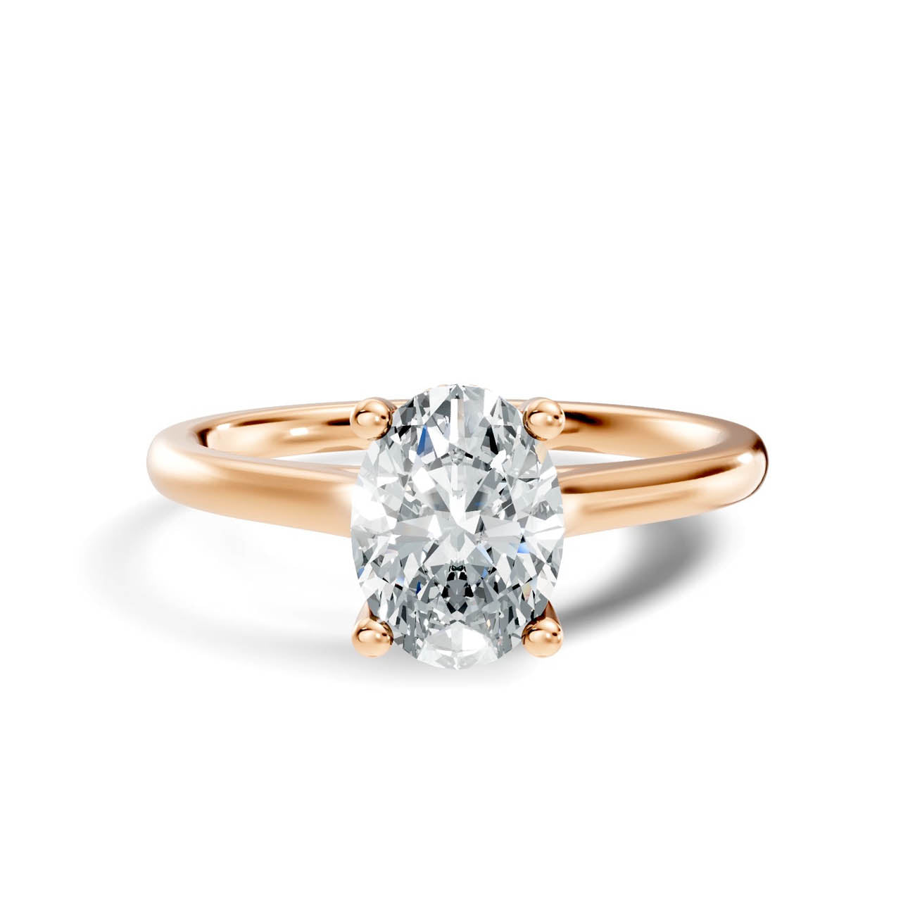 .50-1.50 Ct. Oval Diamond Ring with Hidden Halo and Four-Prong Setting (b16-b copy) 3