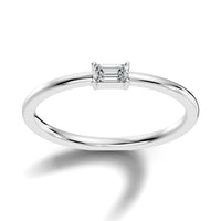.10 Ct. Emerald-Cut Diamond Solitaire Engagement Ring