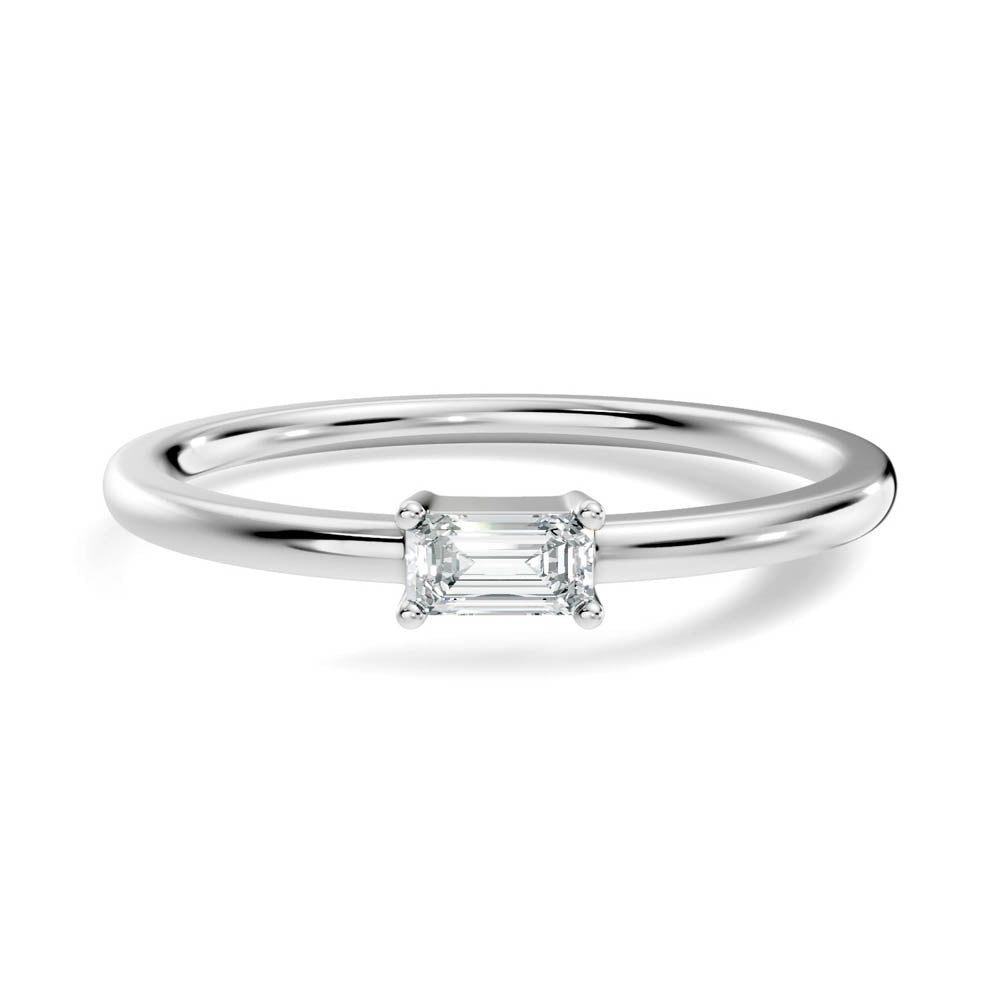 .10 Ct. Emerald-Cut Diamond Solitaire Engagement Ring (b4-a copy) 10