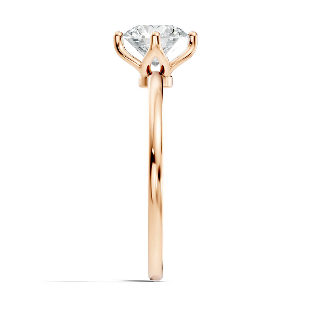 1.00 Ct. Round Cut Diamond Classic Solitaire Ring (b7-a) 3