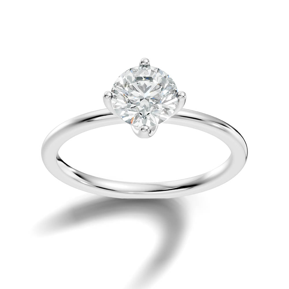 1.00 Ct. Round Cut Diamond Classic Solitaire Ring (b7-a) 6