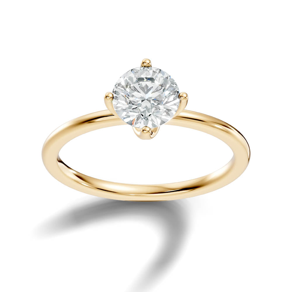 1.00 Ct. Round Diamond Solitaire Ring with Classic Prong Setting (b7-a) 15
