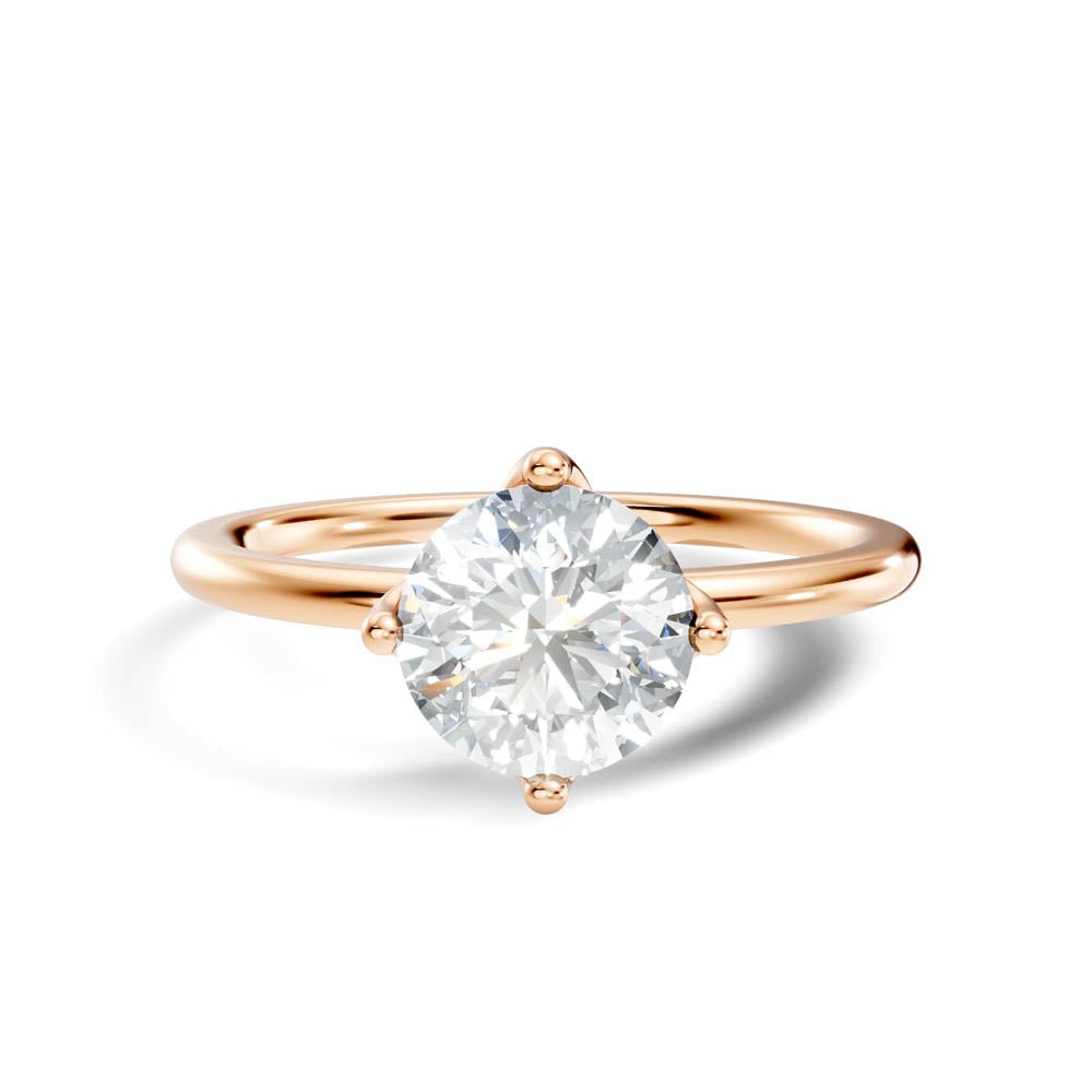 1.00 Ct. Round Cut Diamond Classic Solitaire Ring (b7-a) 13
