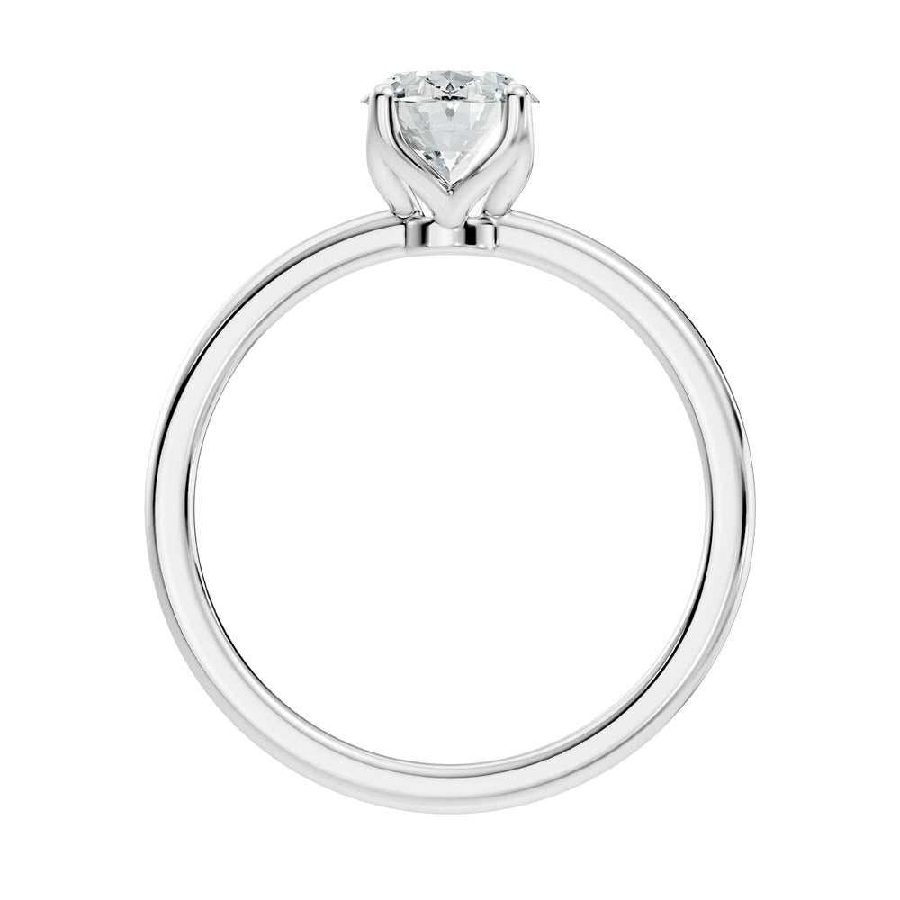 1.00 Ct. Oval Diamond Solitaire Ring with Classic Prong Setting (b7-b copy) 11