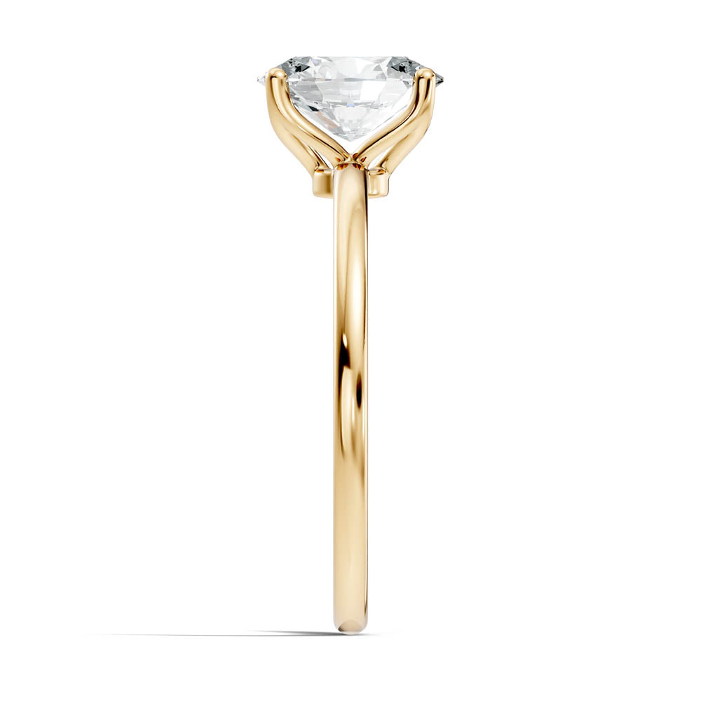 1.00 Ct. Oval Diamond Solitaire Ring with Classic Prong Setting (b7-b copy) 4