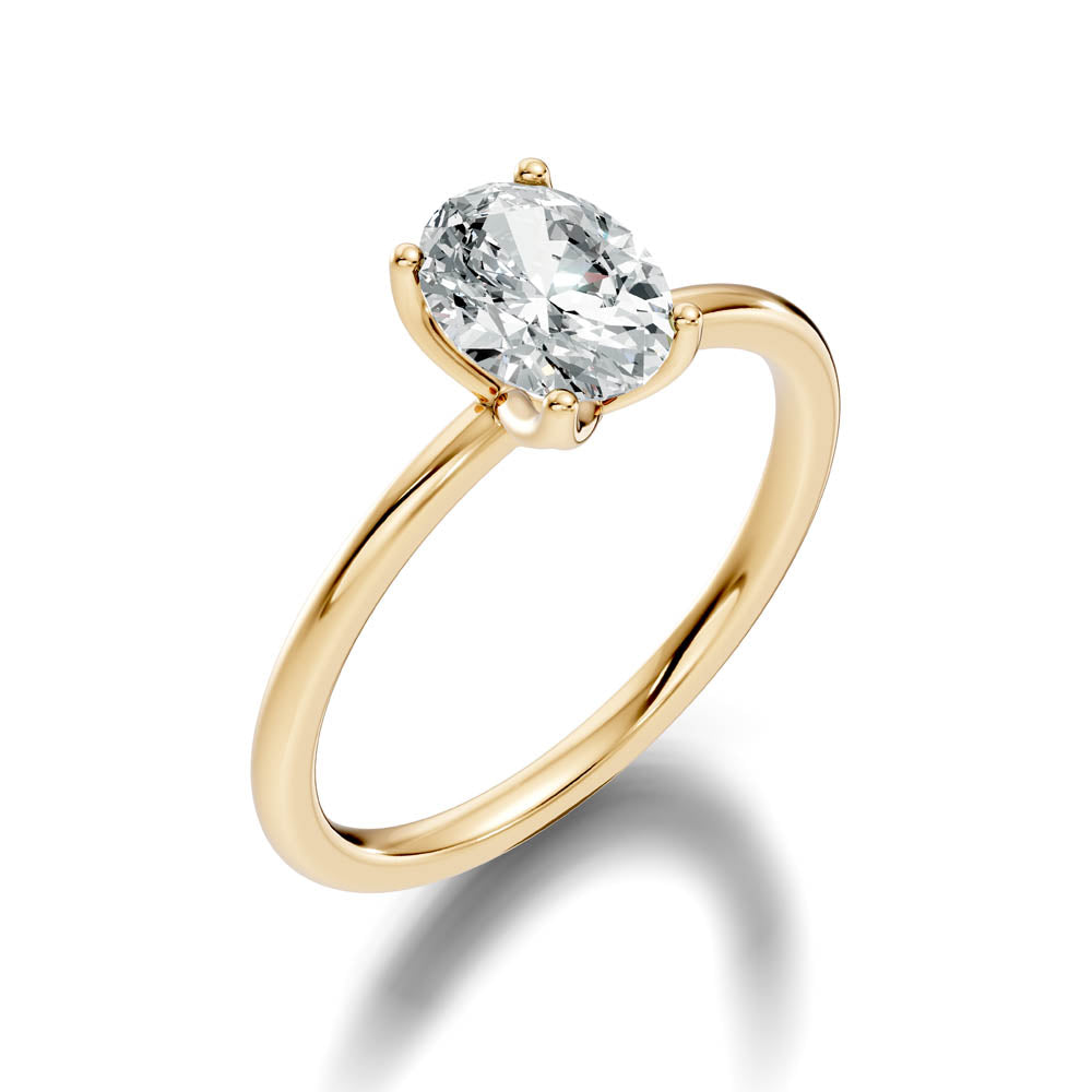 1.00 Ct. Oval Diamond Solitaire Ring with Classic Prong Setting (b7-b copy)
