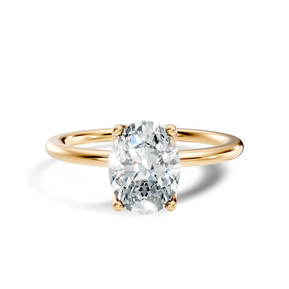 1.00 Ct. Oval Diamond Solitaire Ring with Classic Prong Setting (b7-b copy) 8