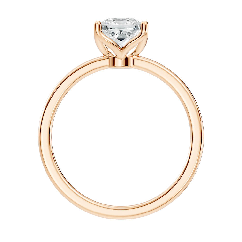 1.00 Ct. Princess-Cut Diamond Solitaire Ring with Four-Prong Setting (b7-c copy) 4