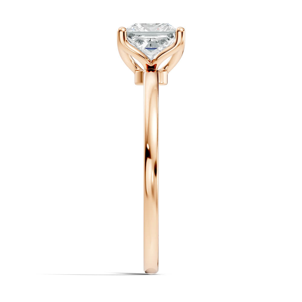 1.00 Ct. Princess-Cut Diamond Solitaire Ring with Four-Prong Setting (b7-c copy) 6