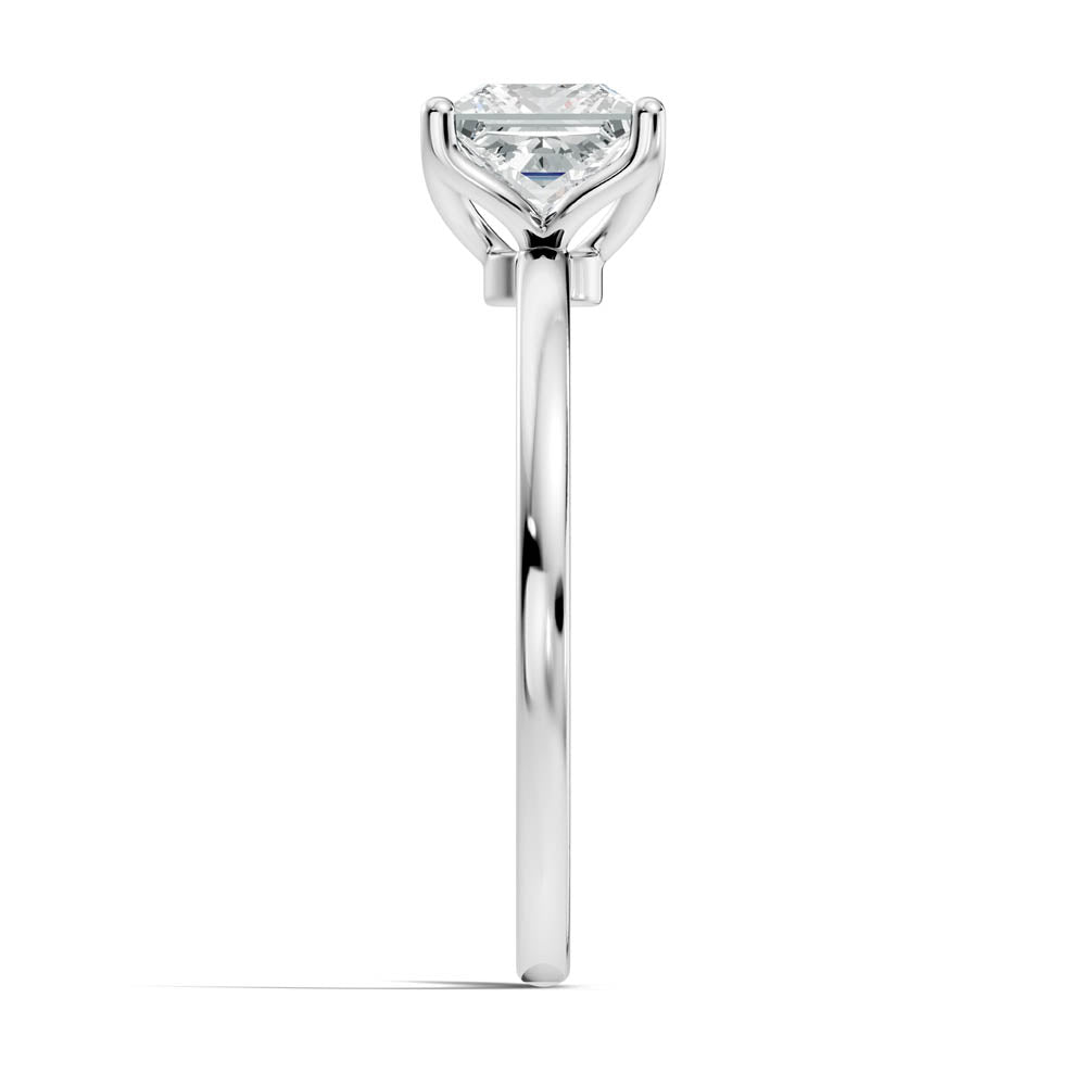 1.00 Ct. Princess-Cut Diamond Solitaire Ring with Four-Prong Setting (b7-c copy) 10