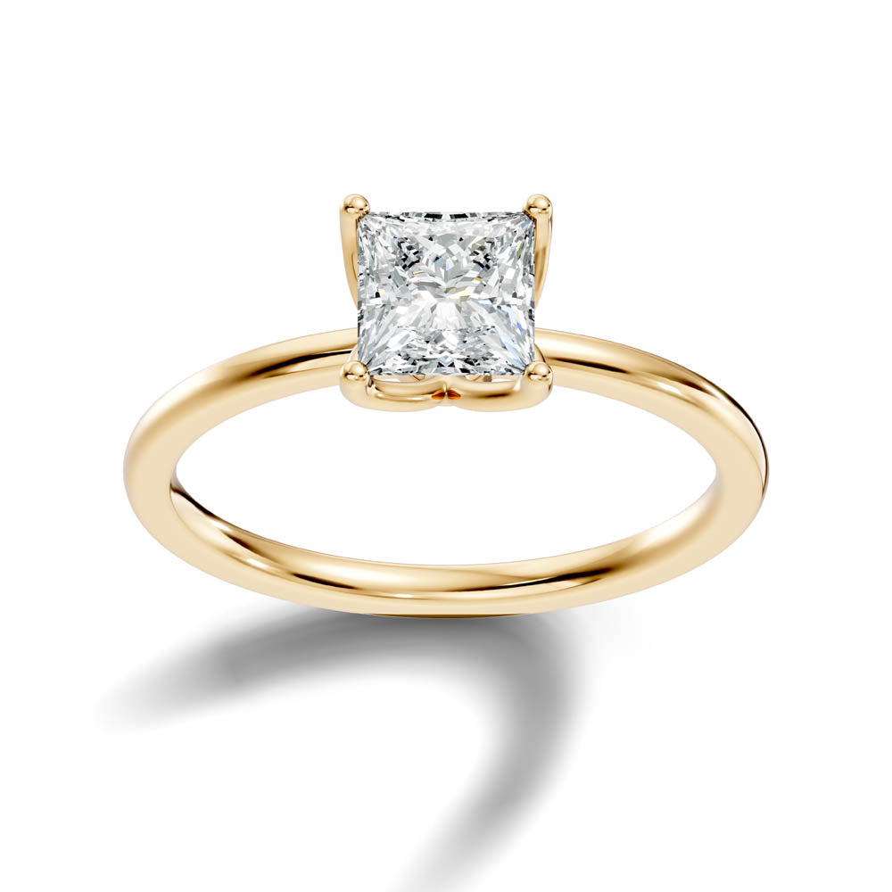 1.00 Ct. Princess-Cut Diamond Solitaire Ring with Four-Prong Setting (b7-c copy)