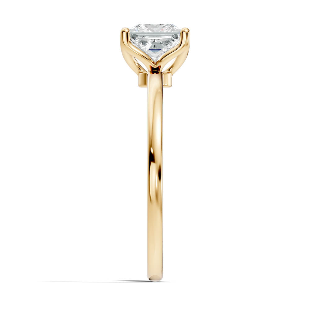 1.00 Ct. Princess Cut Diamond Classic Solitaire Ring (b7-c copy) 11