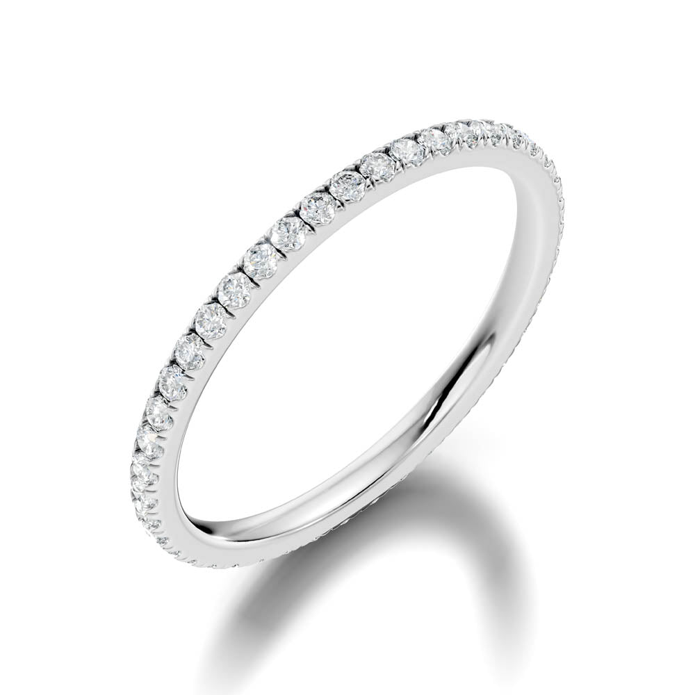 .35 Ct. Diamond Pavé Eternity-Style Band (b8-a) 8