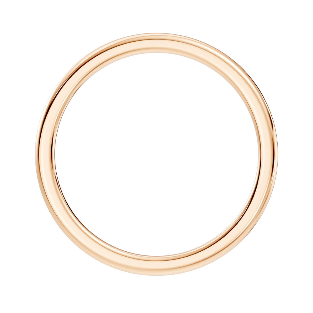 Classic Polished Wedding Band with Rounded Profile (b8-a copy) 4