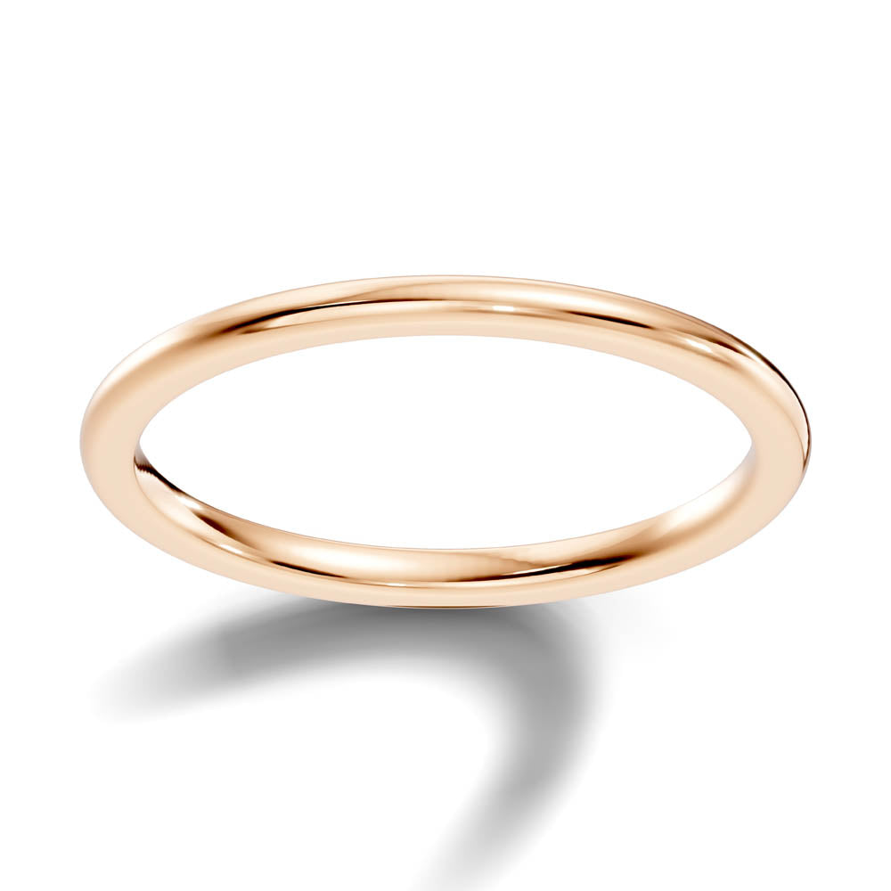 Classic Polished Wedding Band with Rounded Profile (b8-a copy) 5