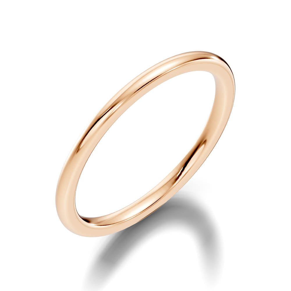 Classic Polished Wedding Band with Rounded Profile (b8-a copy) 9