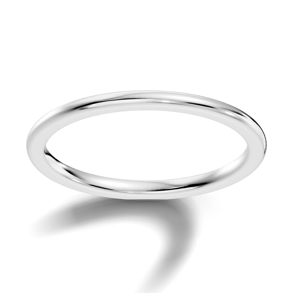 Classic Polished Wedding Band with Rounded Profile (b8-a copy) 13