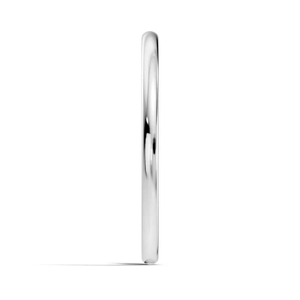 Classic Polished Wedding Band with Rounded Profile (b8-a copy) 14
