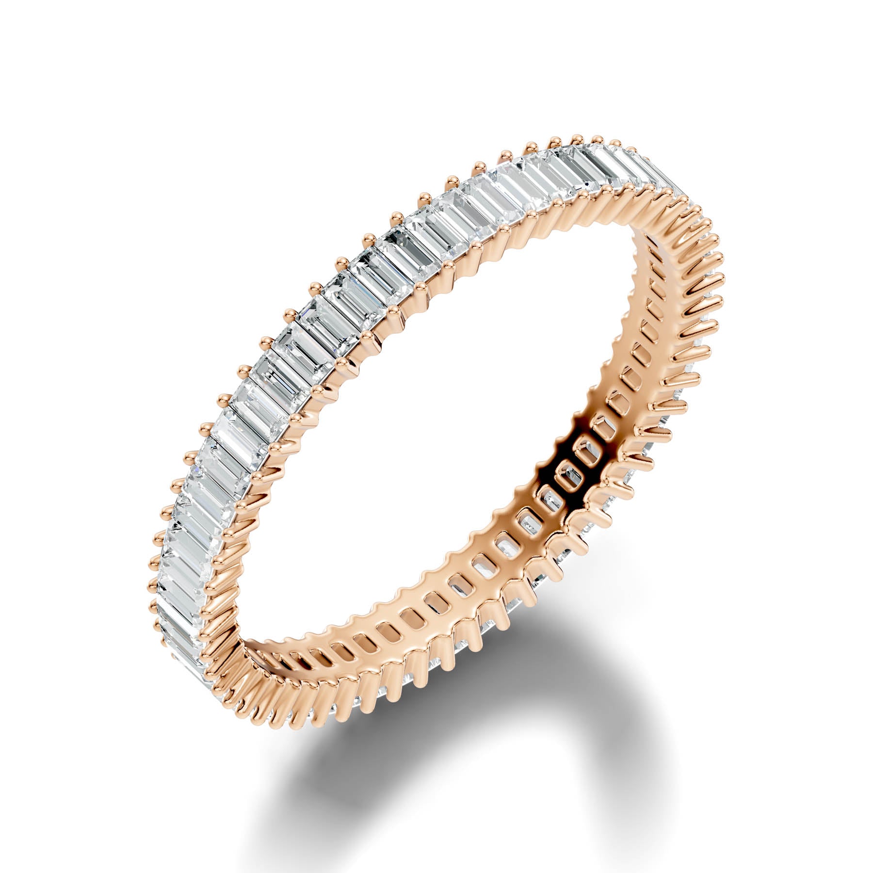 .86 Ct. Baguette Diamond Eternity Band with Shared Prong Setting (BE1X2)