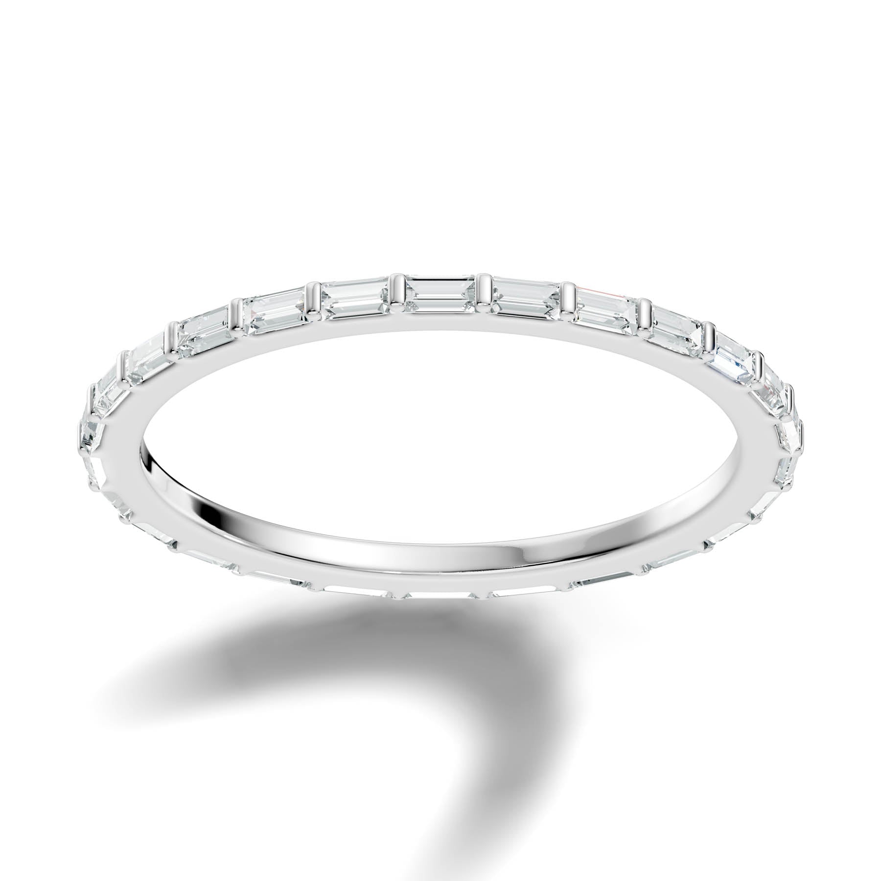 .33 Ct. Baguette Diamond Eternity Band with Shared Prong Setting (BE2)