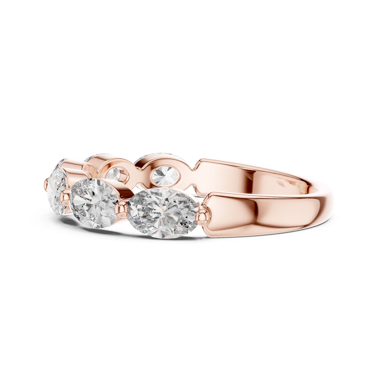 1.20 Ct. Oval Diamond Six-Stone Band Ring (DDLR-002) 3
