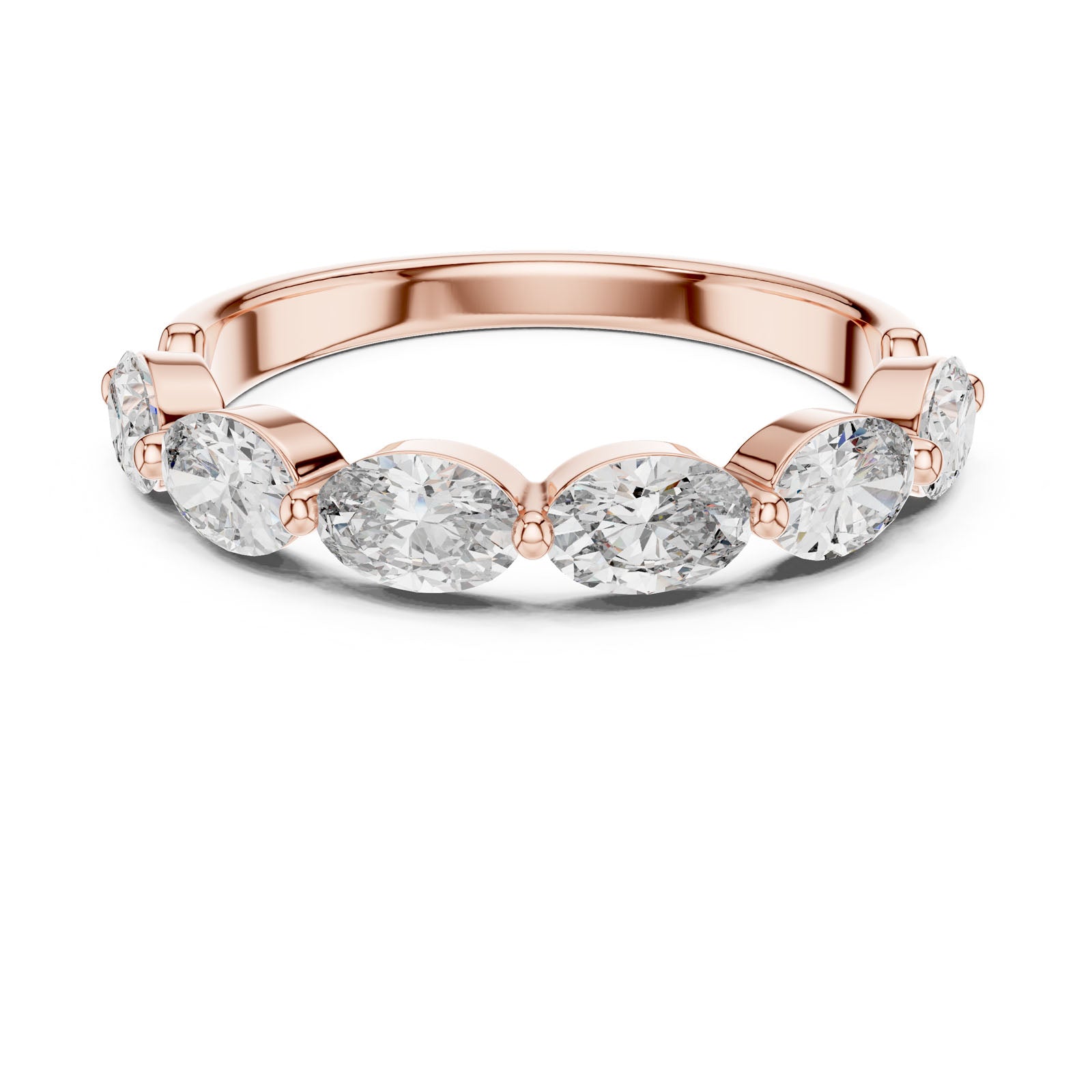 1.20 Ct. Oval Diamond Six-Stone Band Ring (DDLR-002) 6