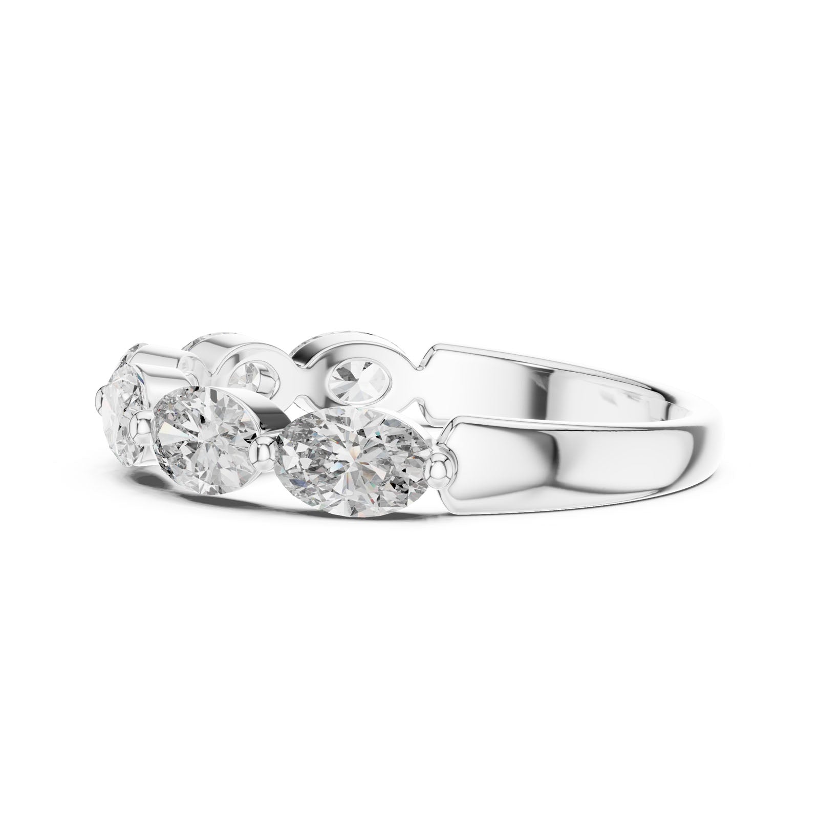 1.20 Ct. Oval Diamond Six-Stone Band Ring (DDLR-002) 7
