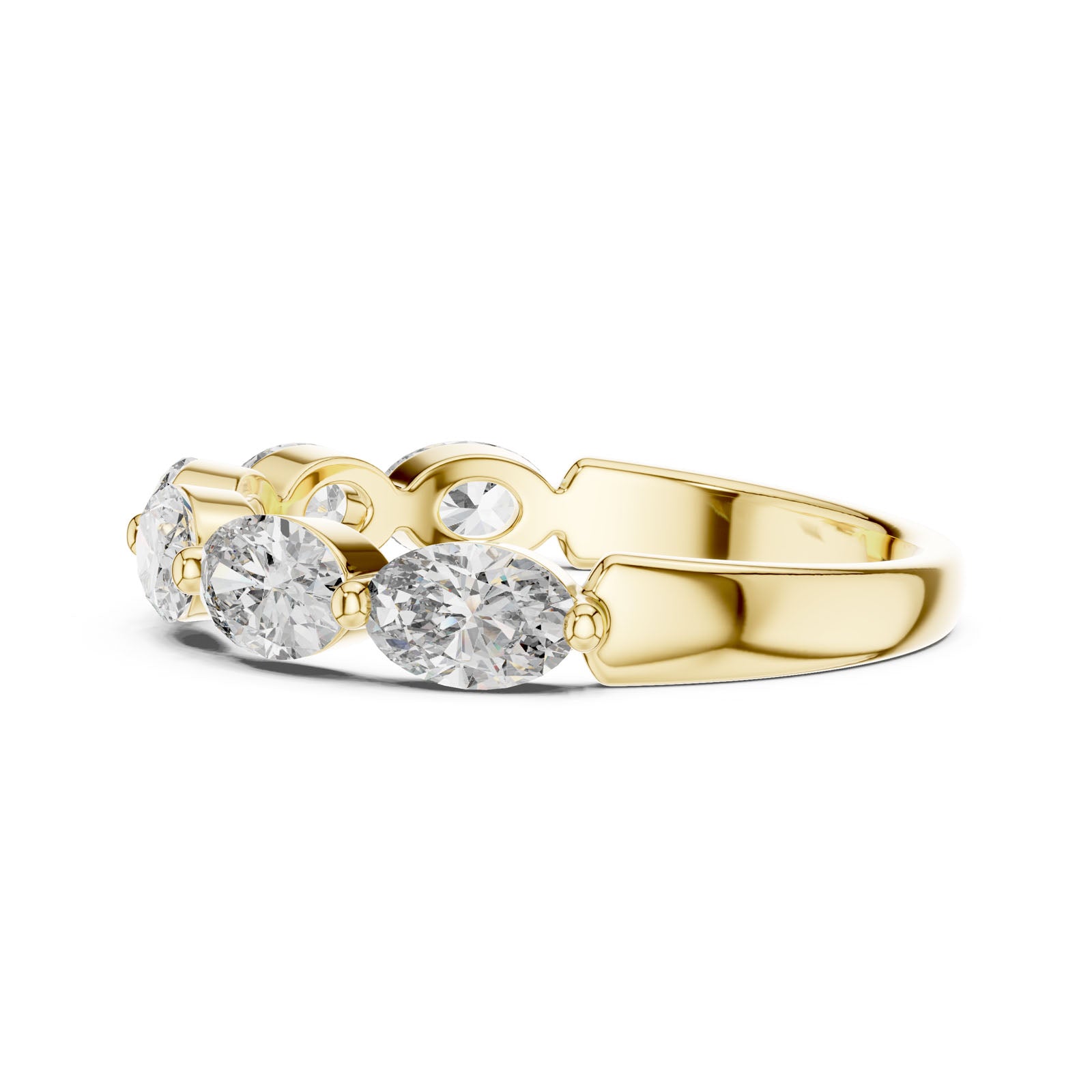 1.20 Ct. Oval Diamond Six-Stone Band Ring (DDLR-002) 11