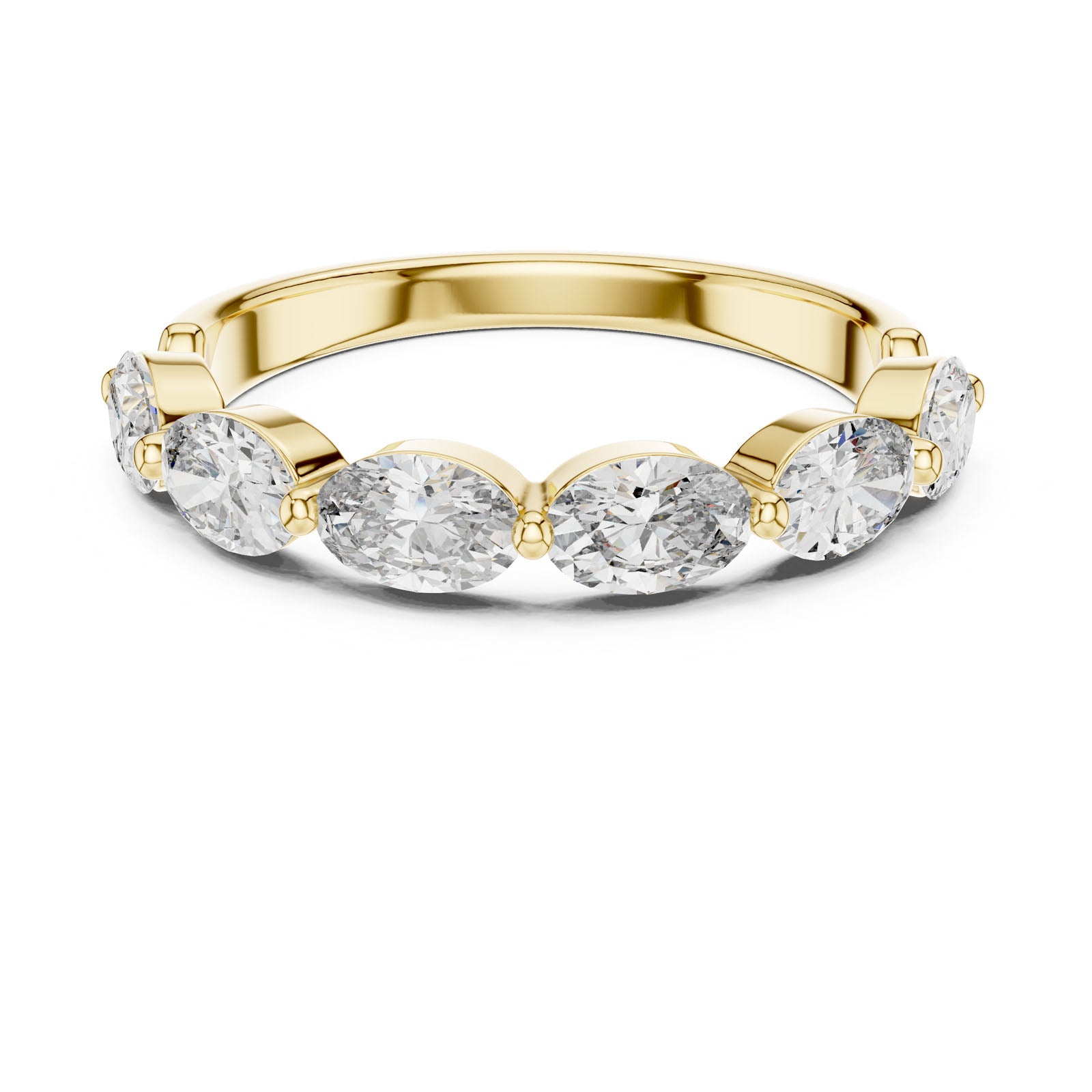 1.20 Ct. Oval Diamond Six-Stone Band Ring (DDLR-002) 9