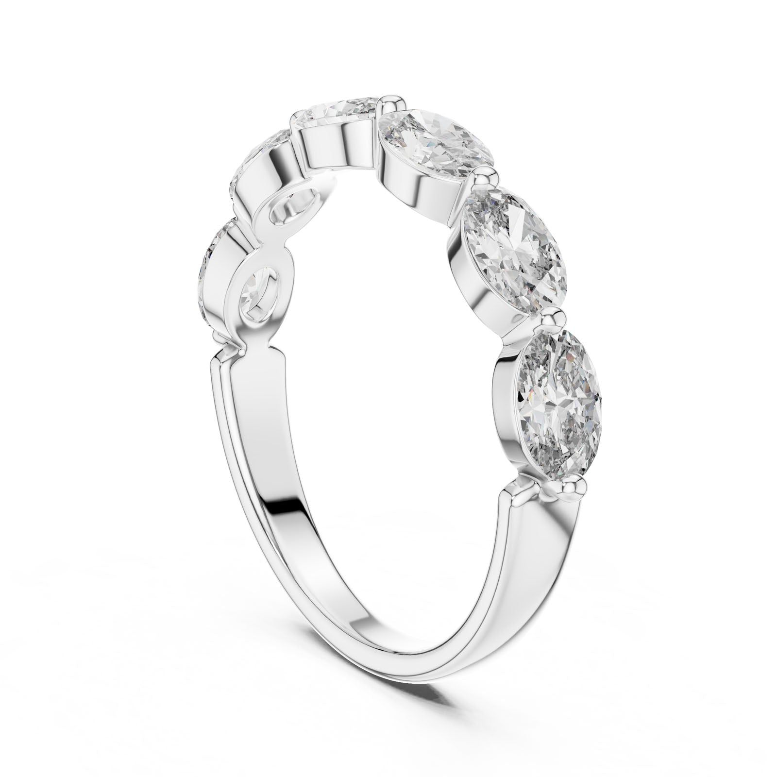 1.20 Ct. Oval Diamond Six-Stone Band Ring (DDLR-002) 10