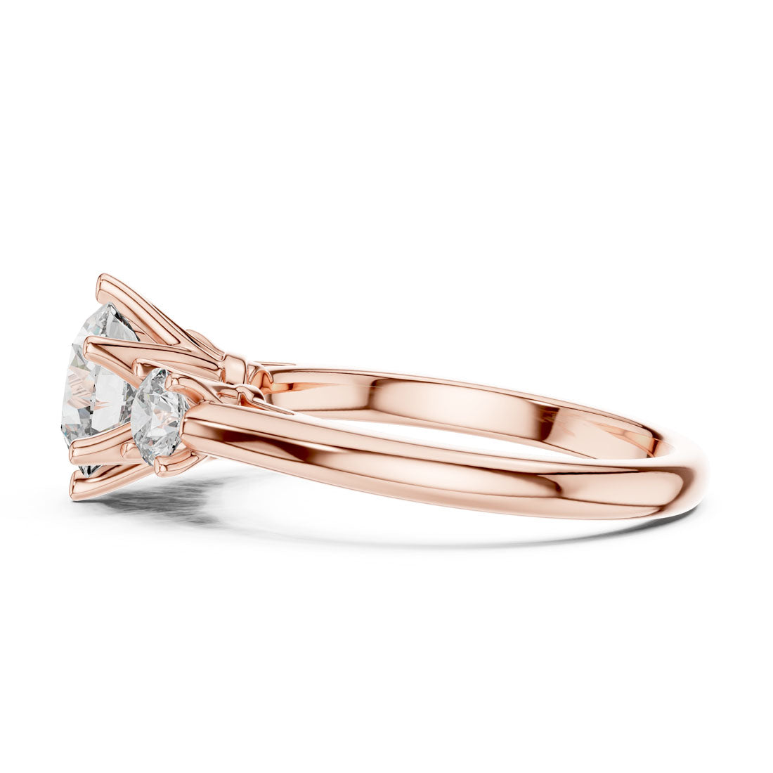 1.81 Ct. Three-Stone Round Diamond Engagement Ring (DDLR-041) 4