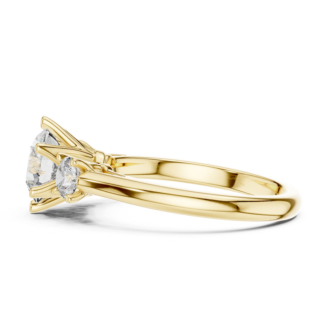 1.81 Ct. Three-Stone Round Diamond Engagement Ring (DDLR-041) 6