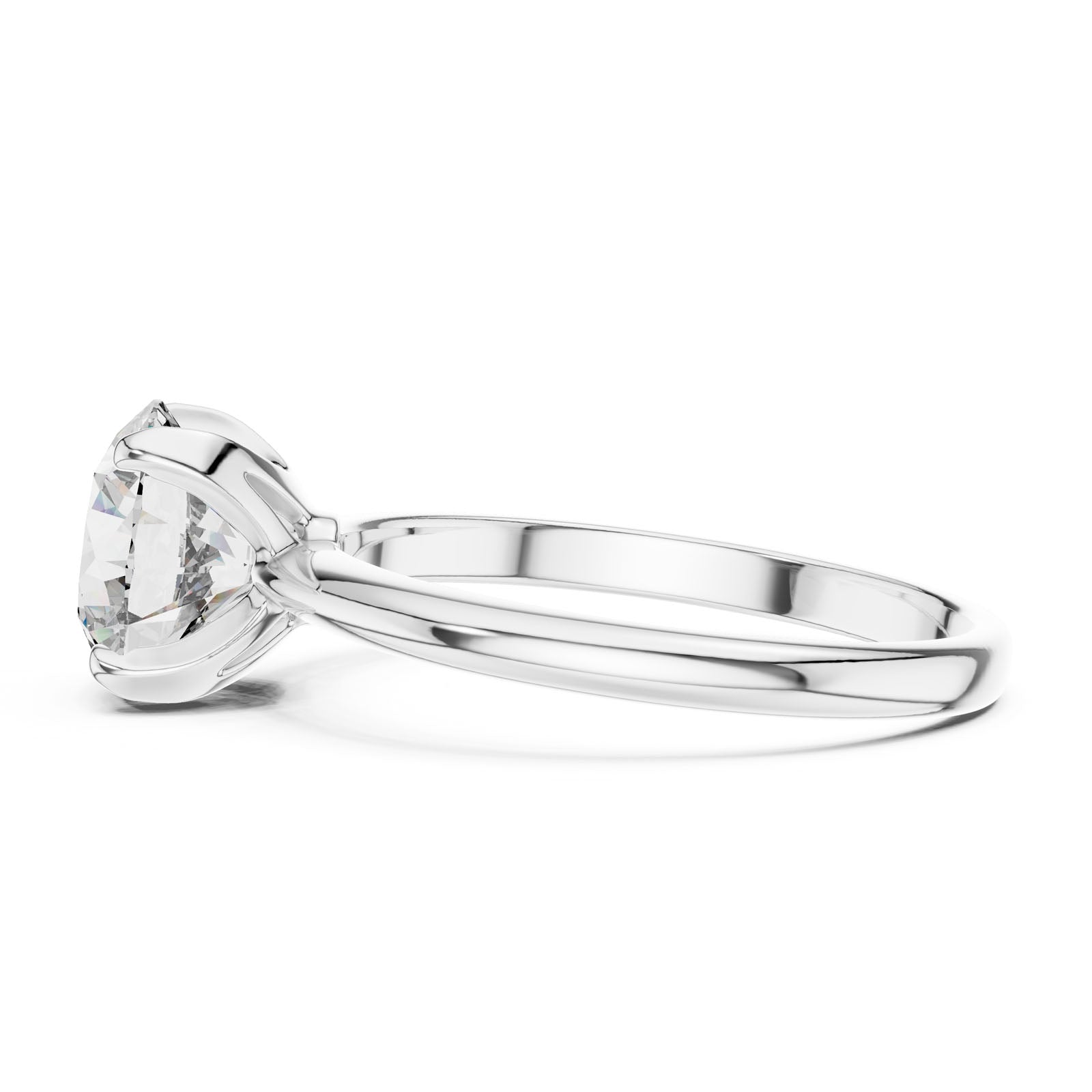 1.50 Ct. Classic Round Diamond Solitaire Ring with Four-Prong Setting (DDLR-050) 10