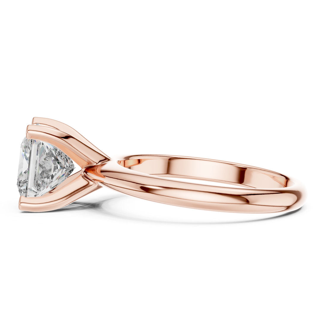 2.00 Ct. Princess Cut Diamond Solitaire Engagement Ring (DDLR-053) 4